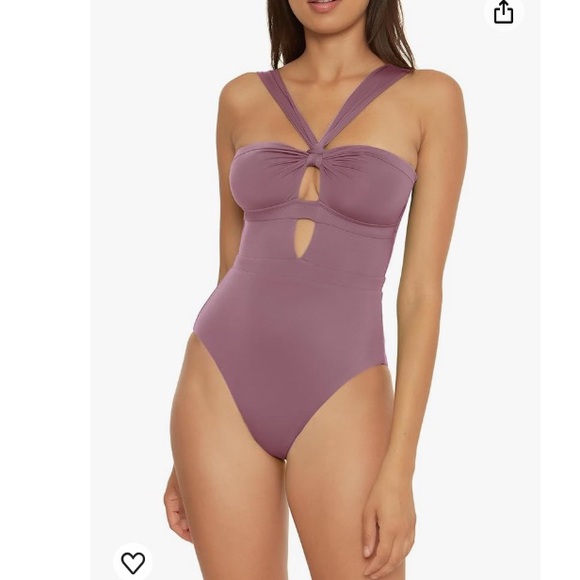 BECCA Women's color-coded one-piece convertible swimsuit. - Picture 12 of 15